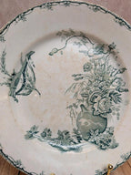 Assiette terre de fer Lunéville modèle champêtre