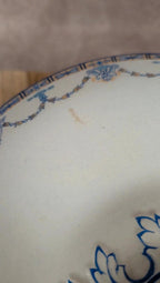 Soupière vintage Palissy England bleu & blanc