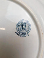 Plat rond Terre de Fer St Amand modèle Andrinople
