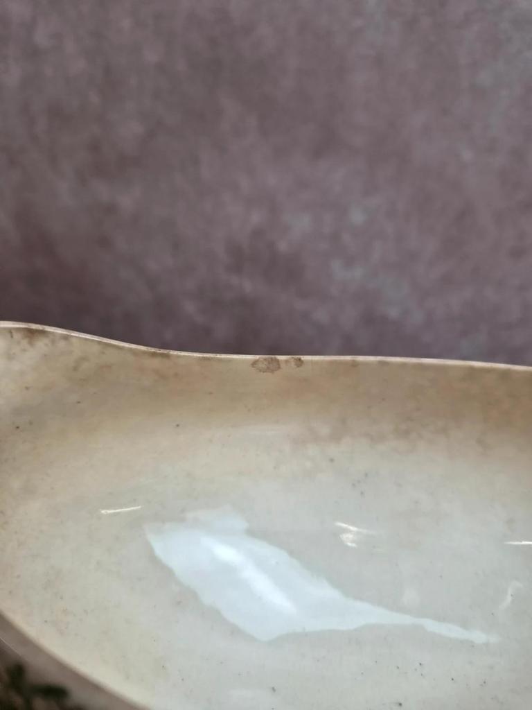 Saucière ancienne terre de fer, Sarreguemines modèle Palmyre