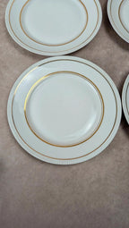 Lot de 6 assiettes plates anciennes porcelaine française