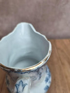 Pot à lait ancien Saint-amand et Hamage Régence terre de fer bleu
