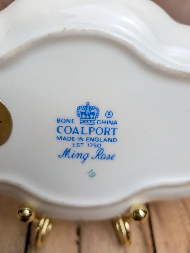 Petit plat vide-poche vintage Coalport Ming Rose
