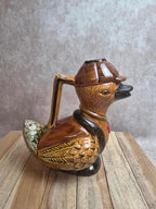 Pichet canard vintage en céramique émaillée