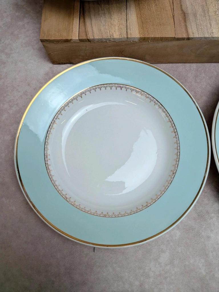 Lot de 4 assiettes creuses Lunéville modèle Senlis