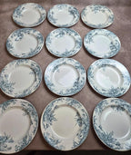 Lot de 12 assiettes Terre de Fer Clairefontaine Cyclamens