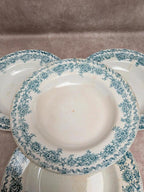 Lot de 4 assiettes creuses Terre de fer St Amand Argenton
