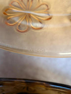 Lot de 5 assiettes creuses vintage Vereco ambre
