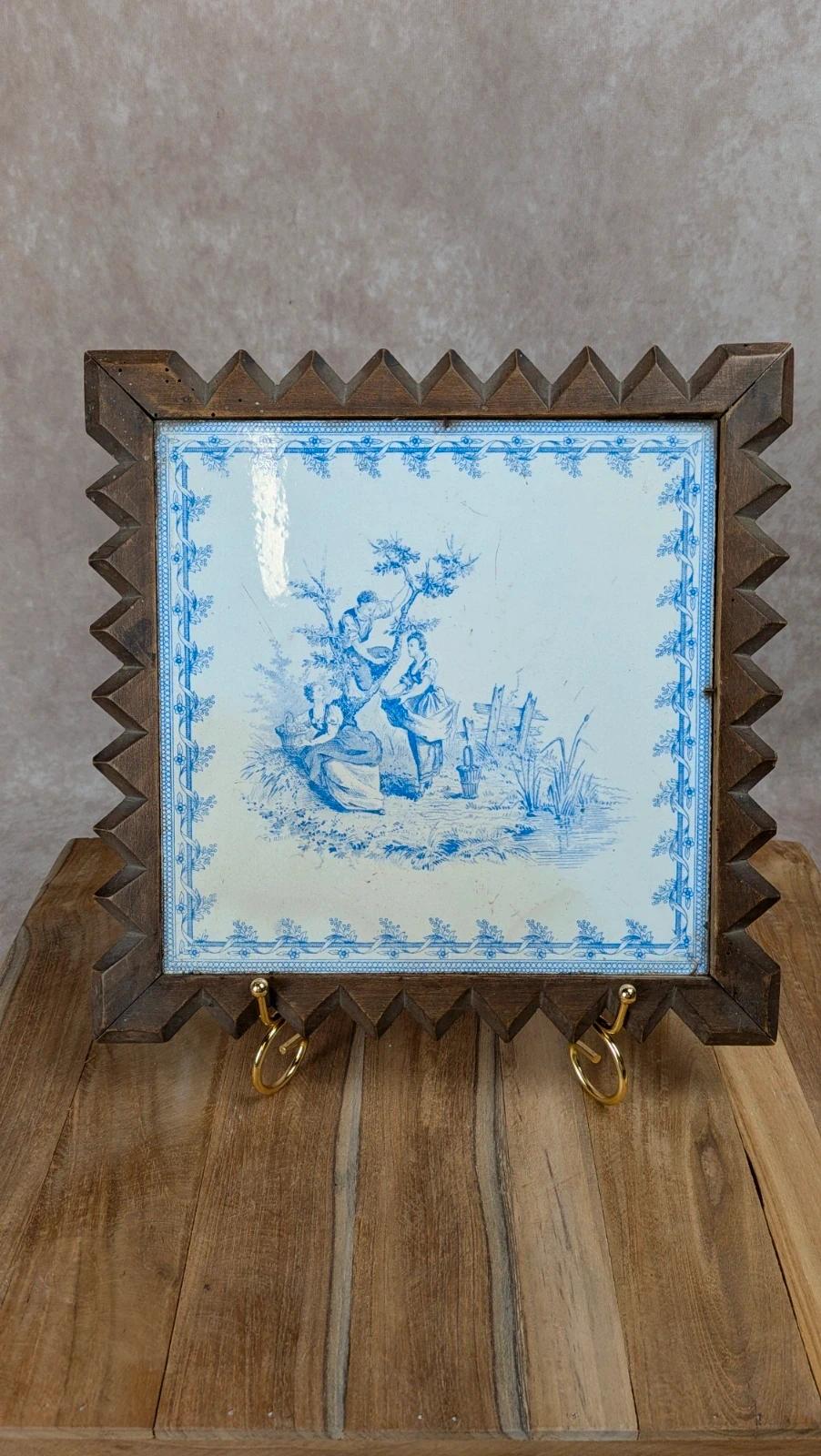 Dessous de plat ancien – carreau Creil & Montereau