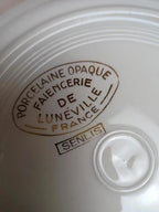 Lot de 4 assiettes creuses Lunéville modèle Senlis