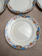 Service à gâteaux vintage Digoin Sarreguemines – 1 plat + 10 assiettes à dessert