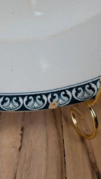 Plat ancien faïence Nord St Amand & Hamage – modèle Andrinople