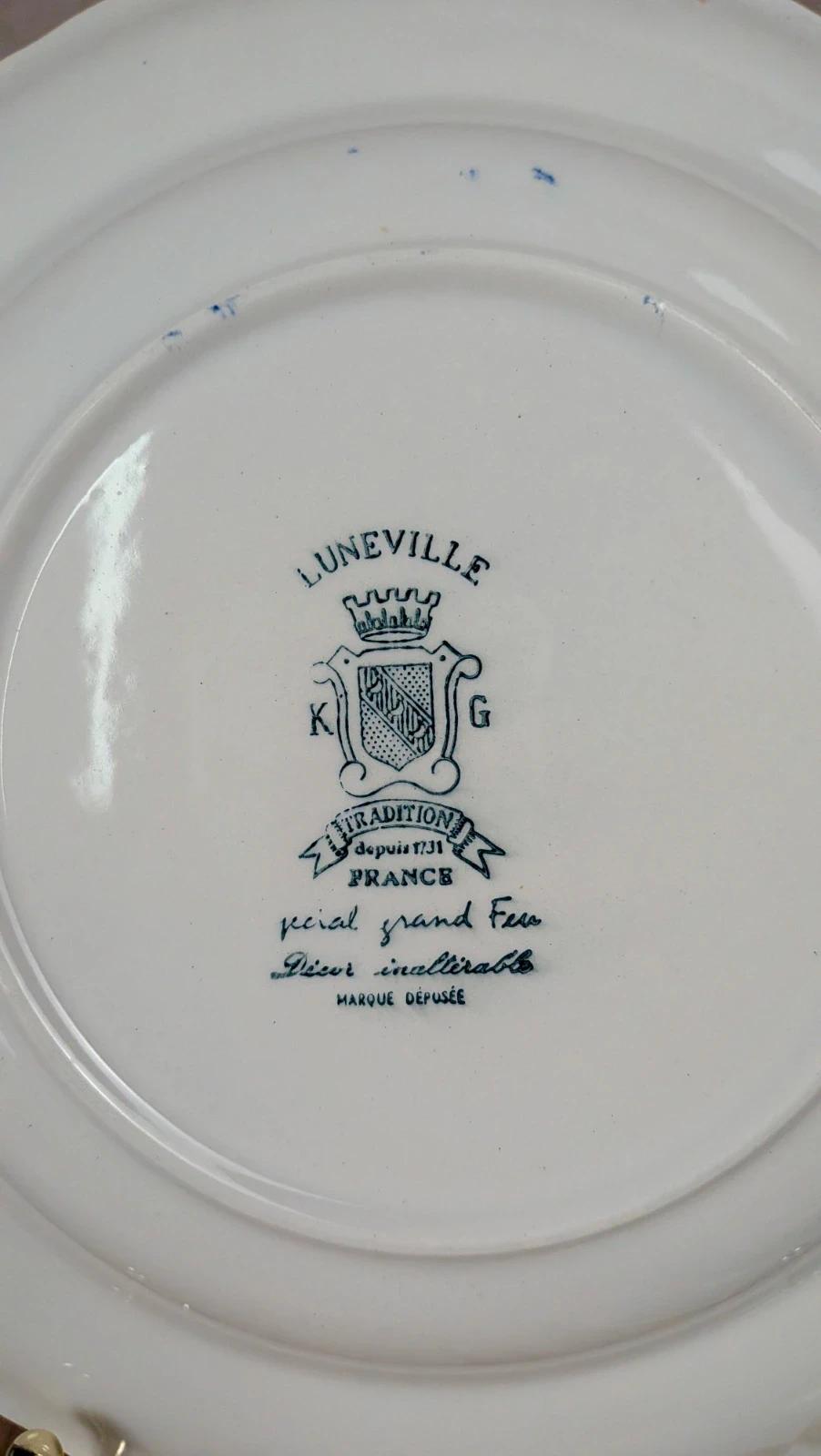 Lot de 2 assiettes creuses Lunéville – modèle The Cottage