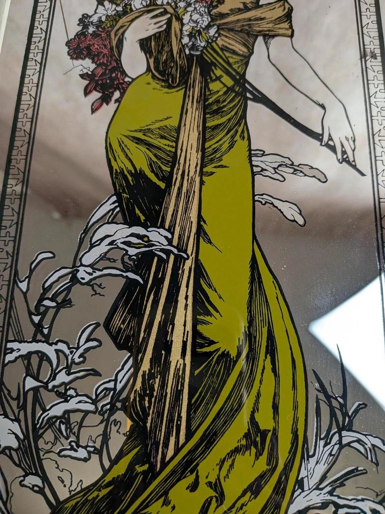 Miroir Art-nouveau Alphonse Mucha – Le Printemps