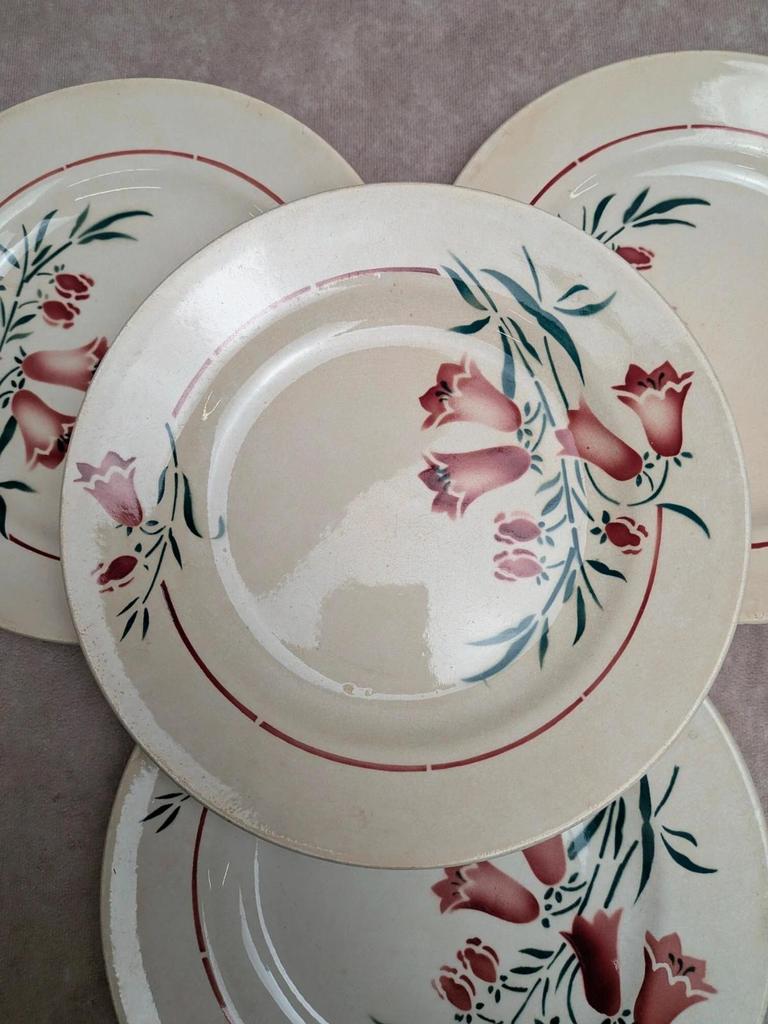 Assiettes plates terre de fer L’amandinoise Peg