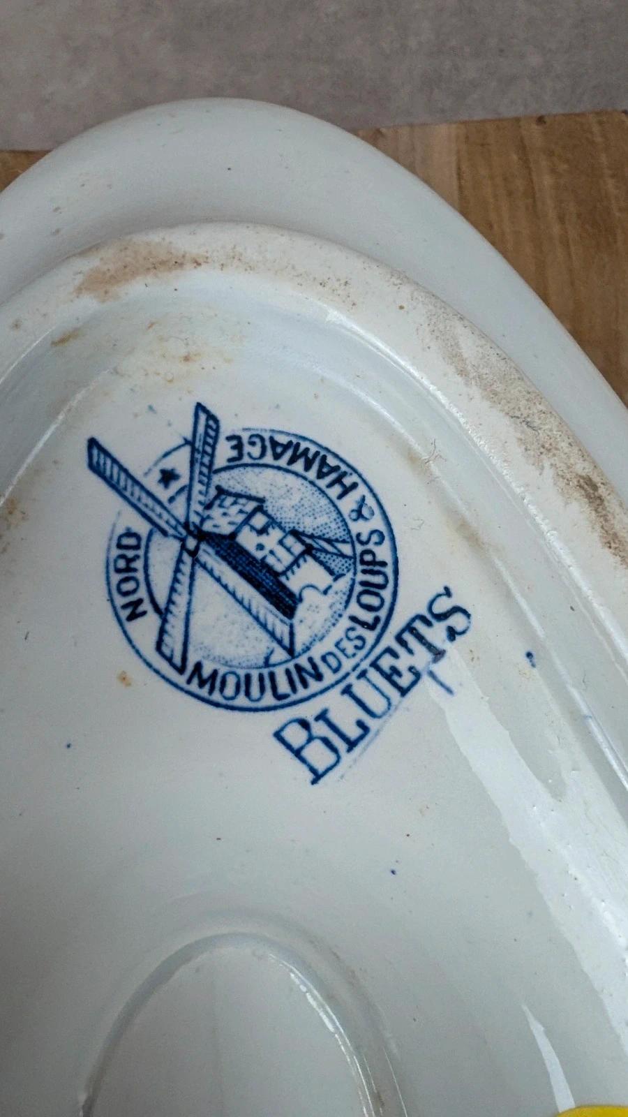 Saucière ancienne Moulin des Loups – Modèle Bluets