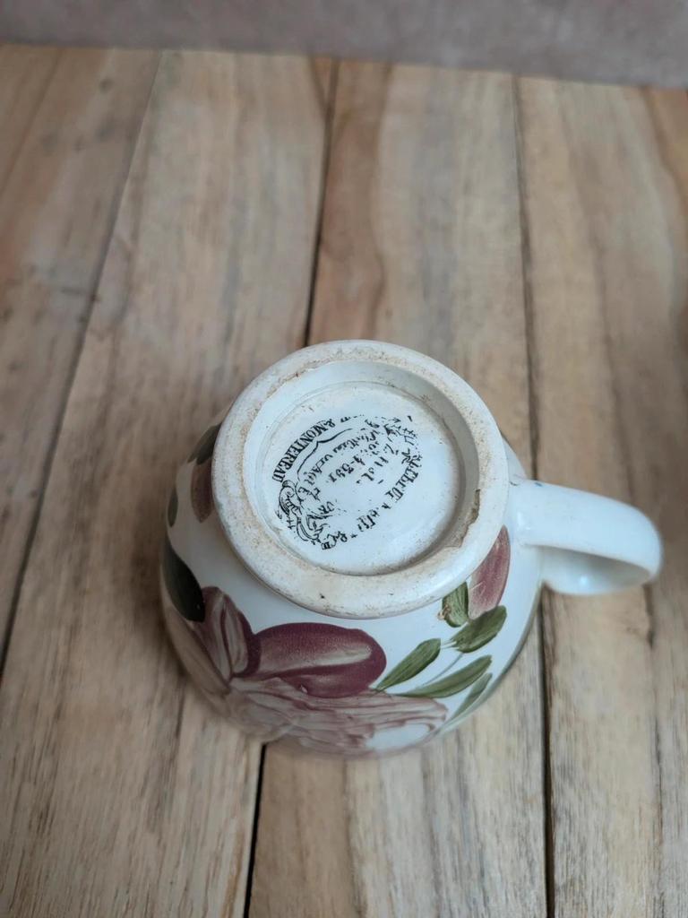 Lot de 2 tasses anciennes terre de fer Creil et Montereau – Xixe