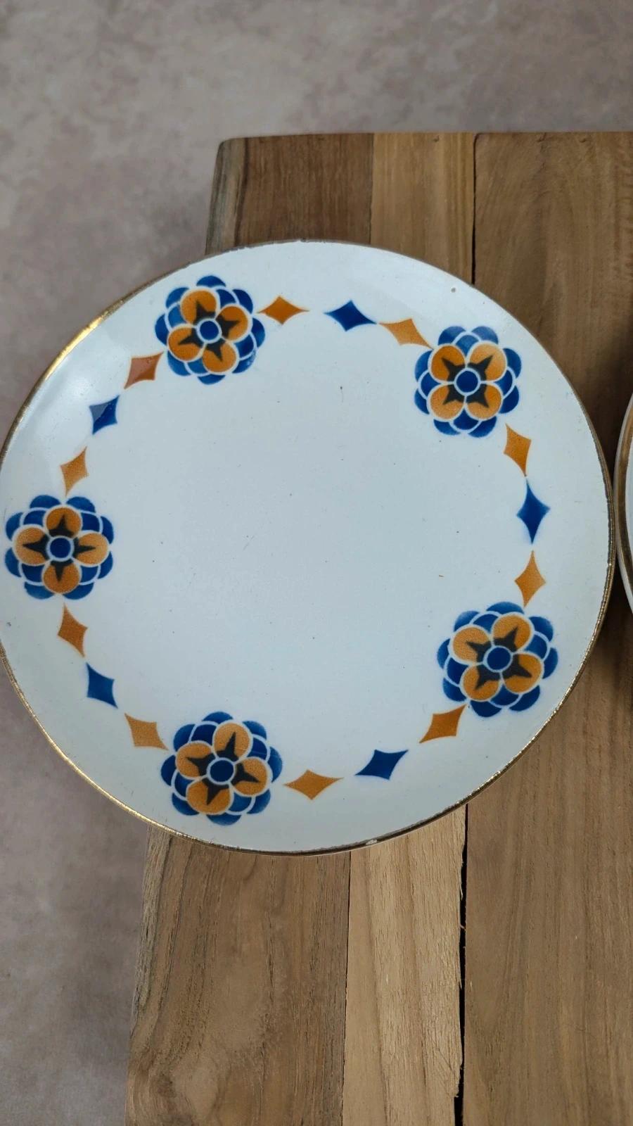 Lot de 3 petites assiettes Moulin des Loups – Modèle Rosaces