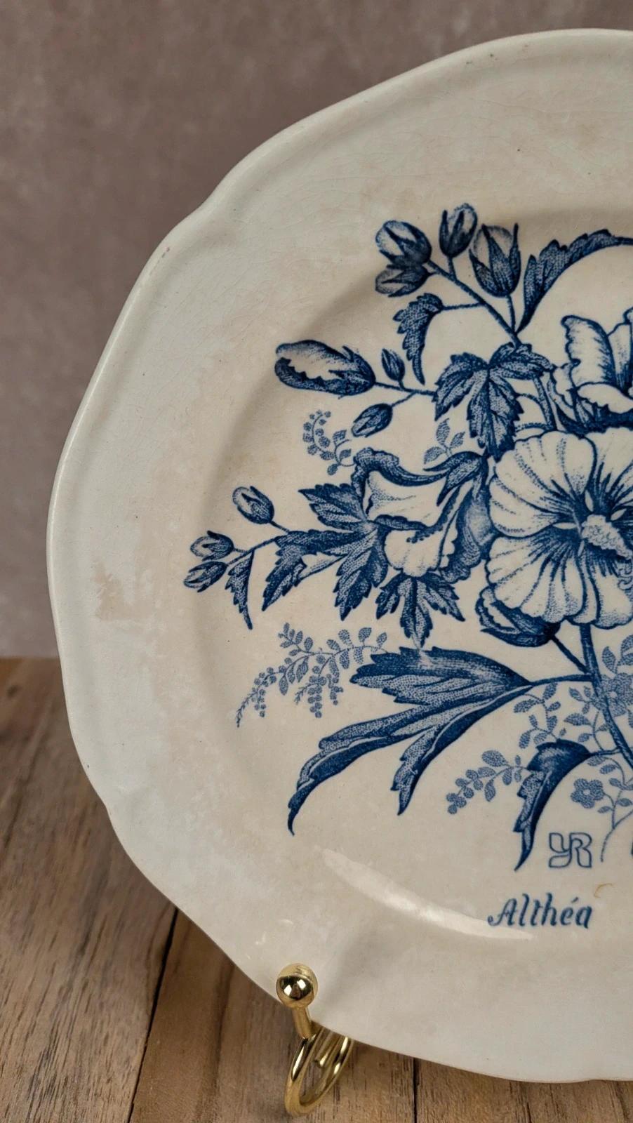 Assiette ancienne Gien modèle Althéa