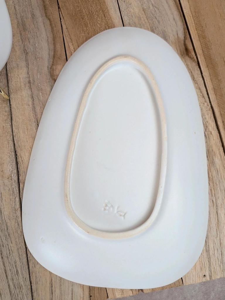 Lot de 2 raviers vintage Niderviller – années 70 – style Capron Vallauris