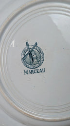 Lot de 2 assiettes Moulin des Loups – modèle Marceau – vintage