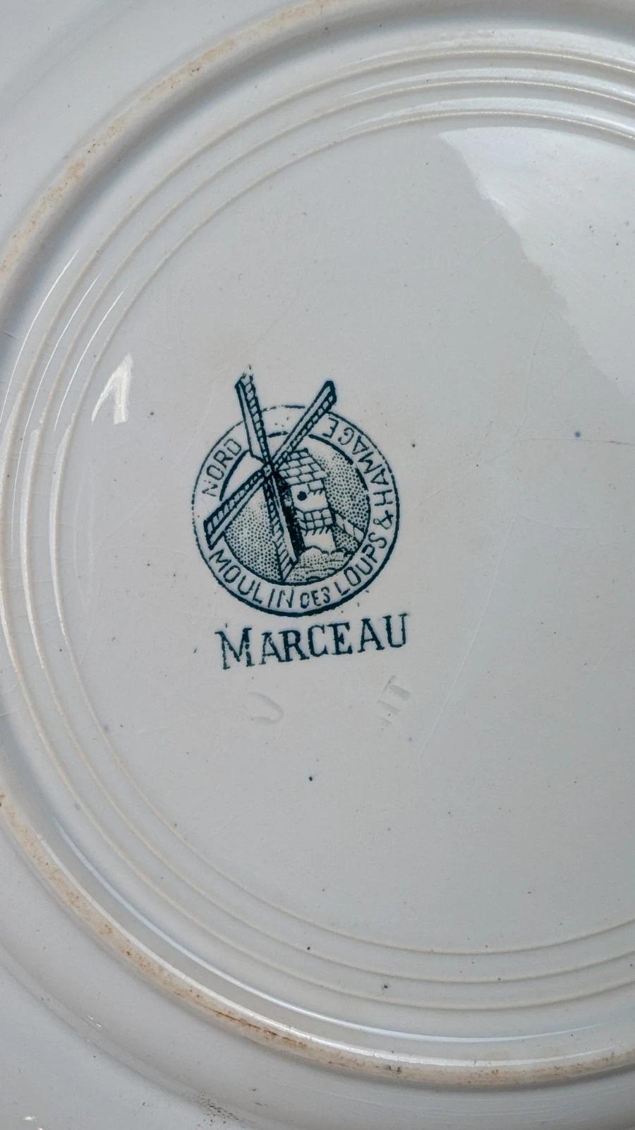 Lot de 2 assiettes Moulin des Loups – modèle Marceau – vintage