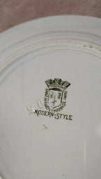 Lot 12 assiettes plates Terre de Fer Saint-amand modèle Modern Style 22 cm