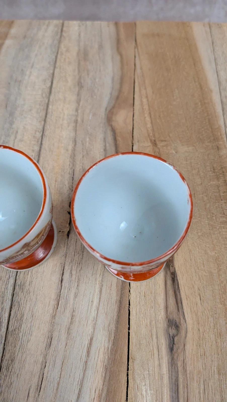 Lot de 2 coquetiers japonais vintage –