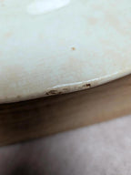 Lot de 2 assiettes style anglaises Lunéville terre de fer rouge décor champêtre