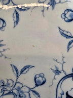 Grand plat terre de fer Creil & Montereau – modèle Flora – 30,5 cm