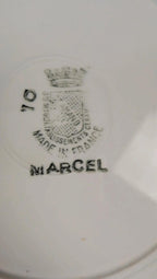 Lot de 14 assiettes plates Saint-amand modèle Marcel