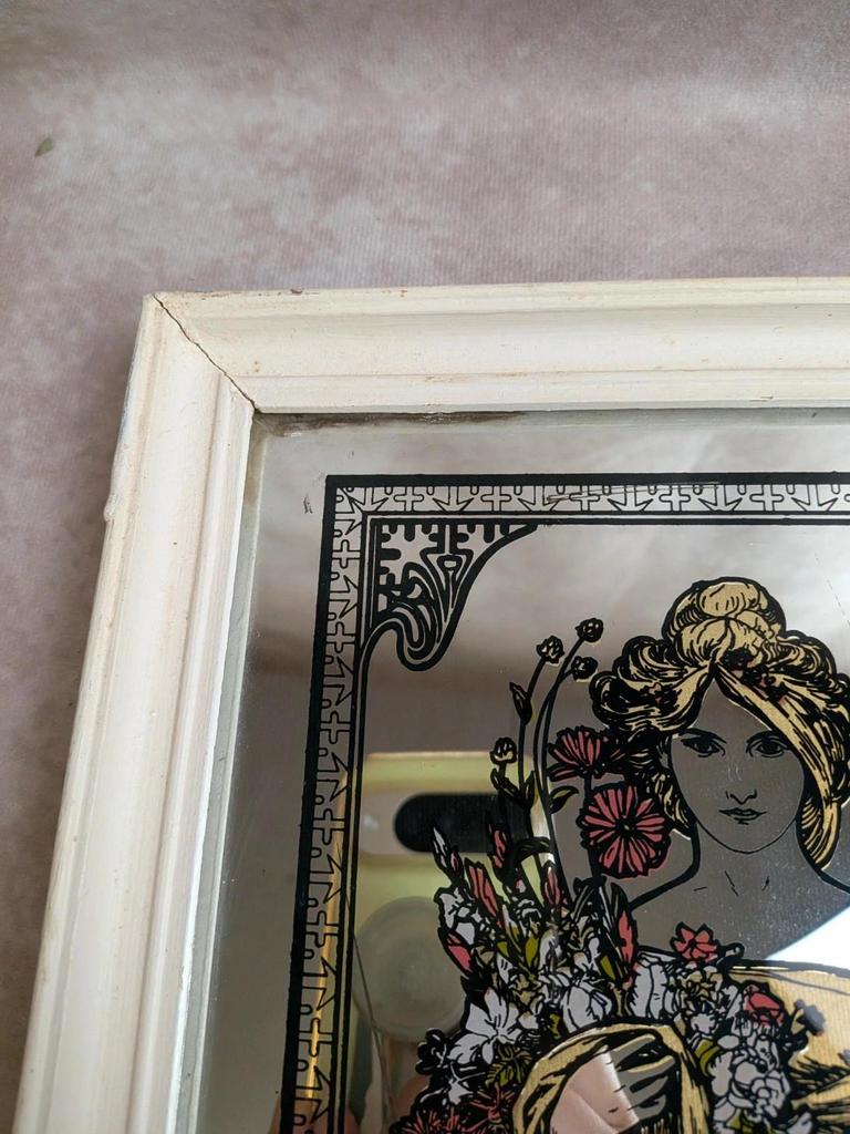 Miroir Art-nouveau Alphonse Mucha – Le Printemps
