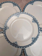 Lot de 5 assiettes plates Terre de Fer St Amand modèle Andrinople