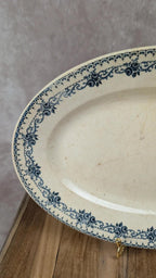 Grand plat ancien Hte Boulenger Choisy-le-roi – modèle Parmentier