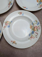 Lot de 8 assiettes creuses anciennes Faïencerie d’onnaing