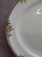 Grand plat ovale en faïence anglaise Homeleigh Ware Arcady – Années 1930