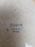 Plat creux ancien en terre de fer Hbcm modèle Béarn