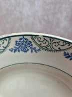 Lot de 6 assiettes creuses dépareillées vintage Terre de Fer & faïence ancienne