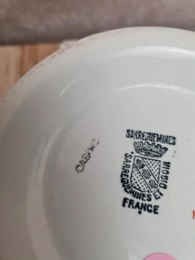 Soupière + plat Sarreguemines Digoin modèle Casino – service ancien charmant