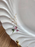 Assiette Ancienne Haviland & Co Vermont Frères – Porcelaine Polychrome Oiseaux Fleurs