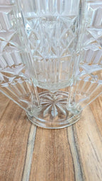 Vase Art Déco « Fusée » en verre moulé