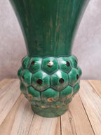 Grand vase Saint-clément modèle Ananas 🍍 vert – design Blanche Letalle – pièce vintage