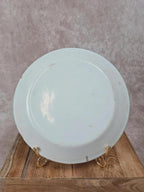 Assiette creuse ancienne en faïence 🌿 décor corbeille de fleurs, style Rouen Desvres