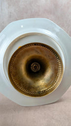 Serviteur 2 étages en porcelaine Schirnding Bavaria doré vintage