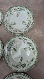 Lot 12 assiettes plates Terre de Fer Saint-amand modèle Modern Style 22 cm