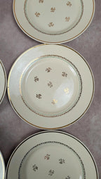 Lot de 6 assiettes plates Gien