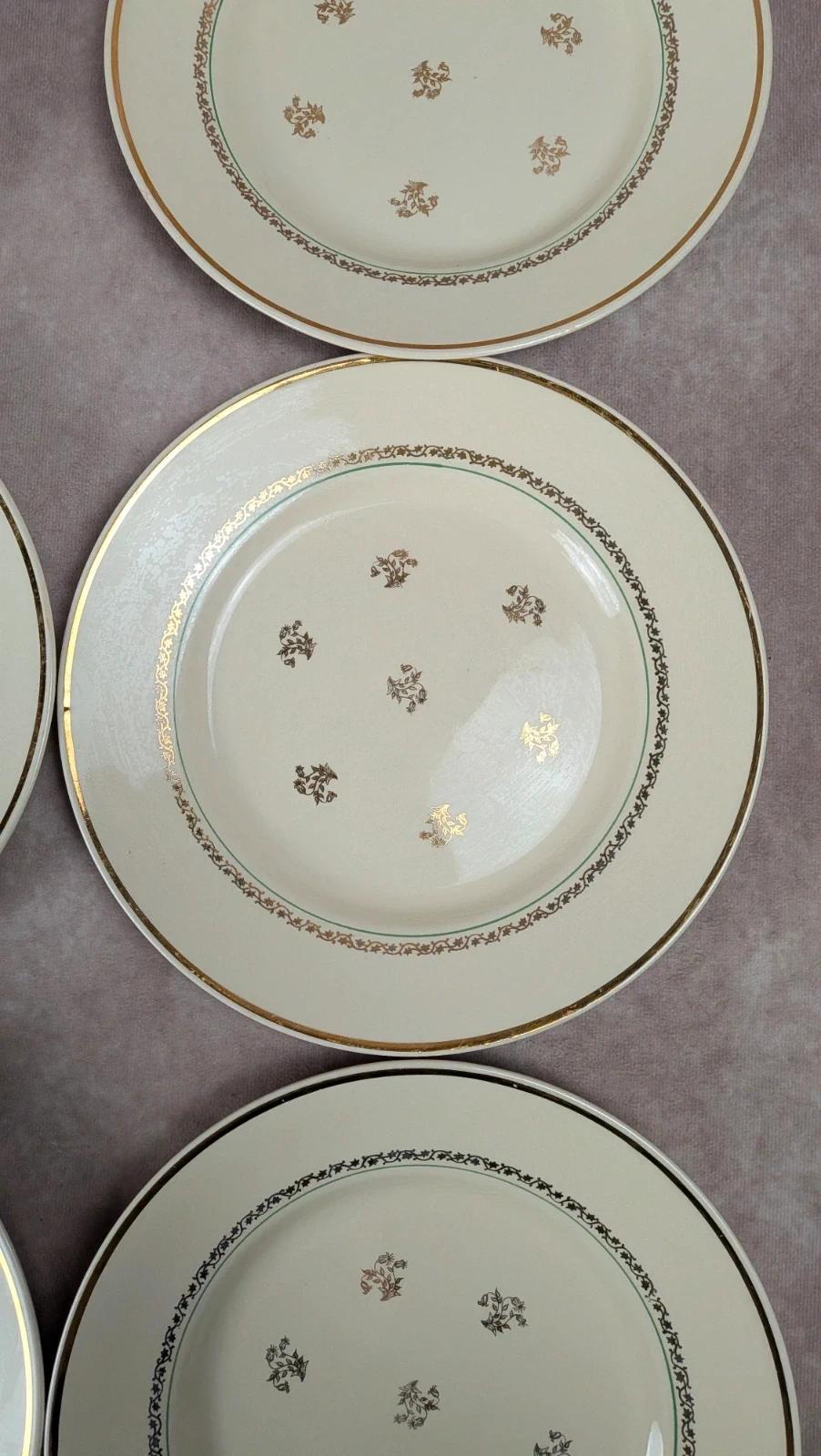 Lot de 6 assiettes plates Gien