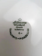 Lot de 12 assiettes creuses Seltmann Weiden Bavaria Theresia rouge