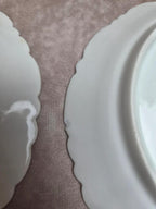 Service à dessert ancien porcelaine de Limoges Cfh Gdm – 7 pièces