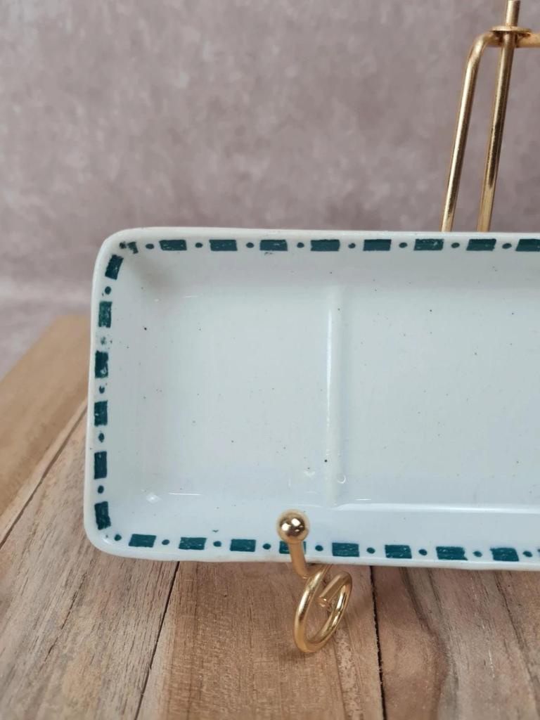 Porte-brosse à dents / porte-peigne Gien modèle Tanger – porcelaine vintage